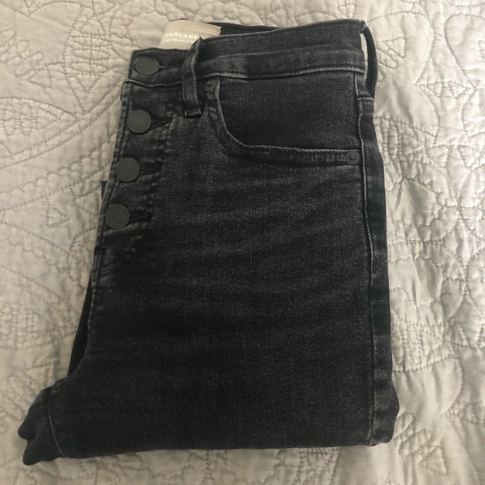 Everlane Stretch High Rise Skinny Button Fly - Picture 7 of 7